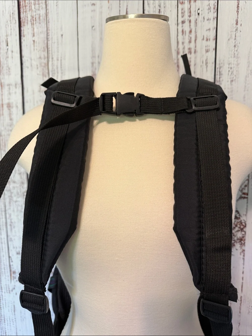 Jansport Black Hiking Backpack with Multicolor Accents
